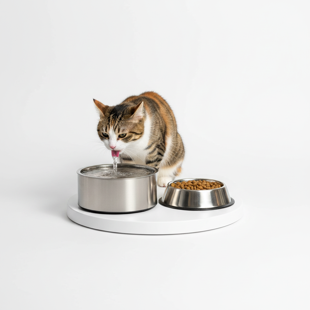 Cat Feeder & Water