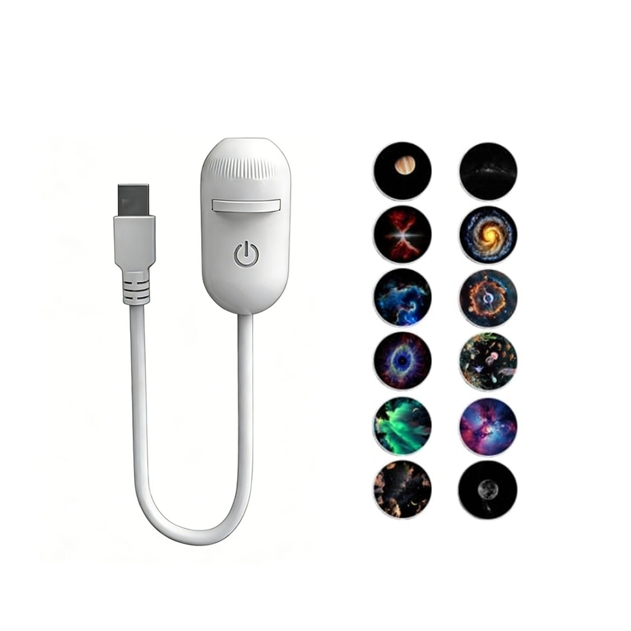 MJ01 .Star Projector Night Light, USB Touch, Eye-Friendly with Discs, Perfect Gift