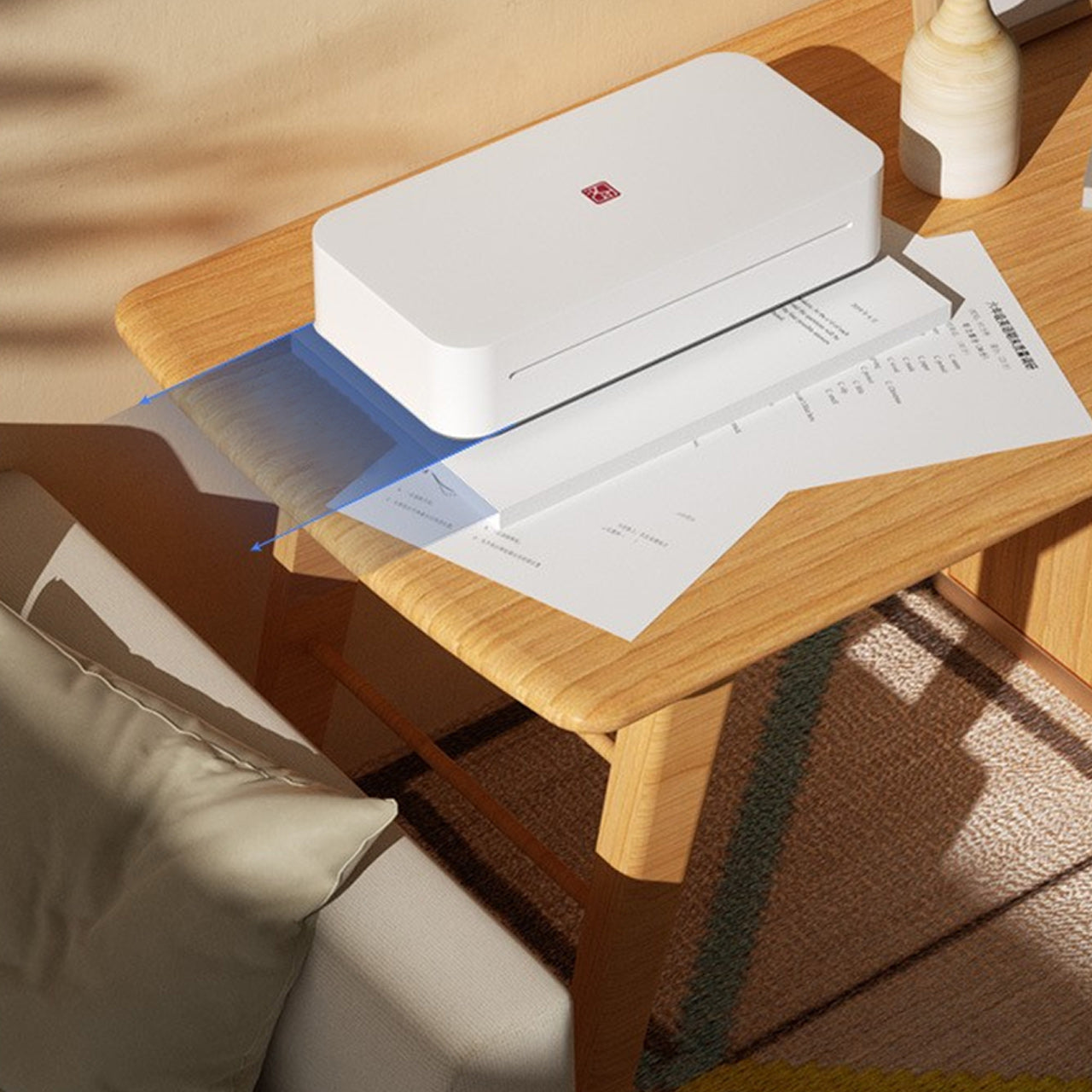 MJ02 .GT1 Mini A4 Printer, Compact Size, WiFi Remote Printing, Home & Business Use