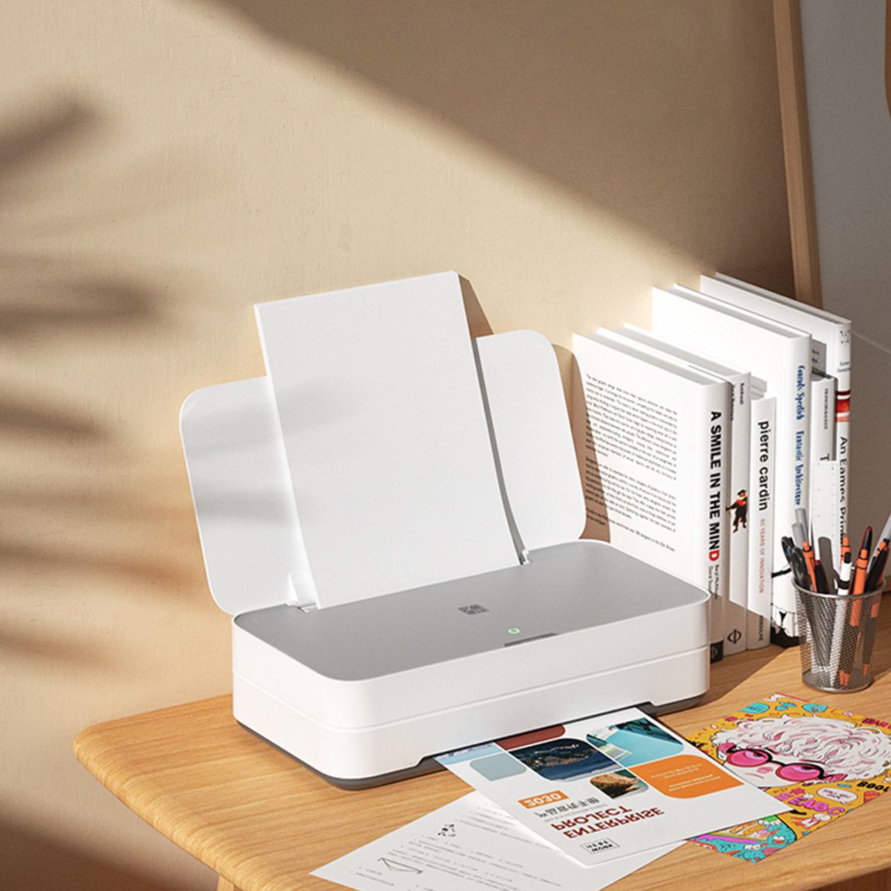 MJ03 .Compact home color inkjet printer, ideal for student homework. All-in-one, supports WiFi and double-sided printing.